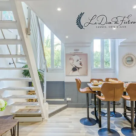 La Diva Du Festival - 10 Mn A Pied Palais & Plages - Cosy & Calme - Clim - Wifi Cannes
