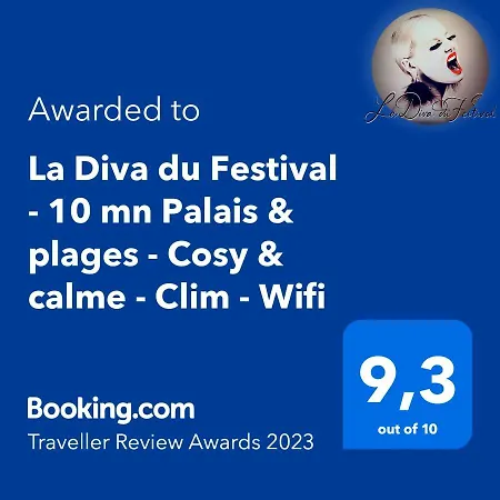 La Diva Du Festival - 10 Mn A Pied Palais & Plages - Cosy & Calme - Clim - Wifi * Cannes