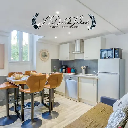 La Diva Du Festival - 10 Mn A Pied Palais & Plages - Cosy & Calme - Clim - Wifi * Cannes